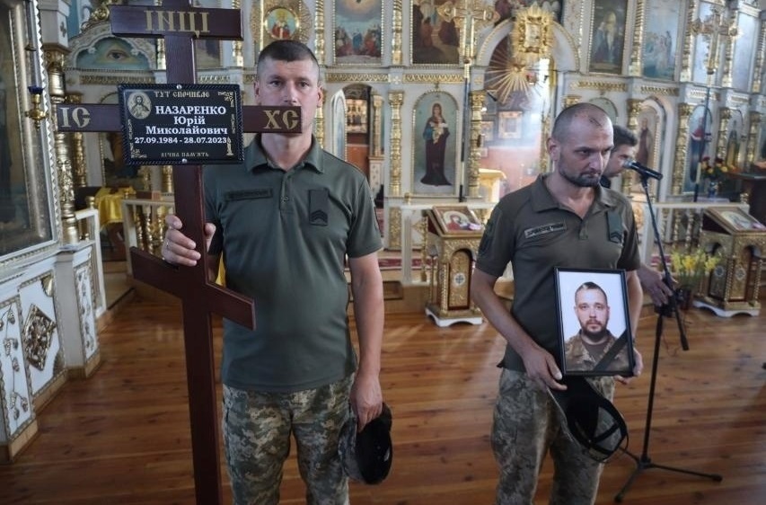 Церемонія прощання з Героєм Юрієм Назаренком