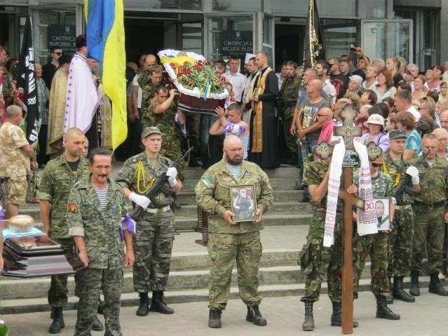 Поховання Євгена Войцехівського у Смілі