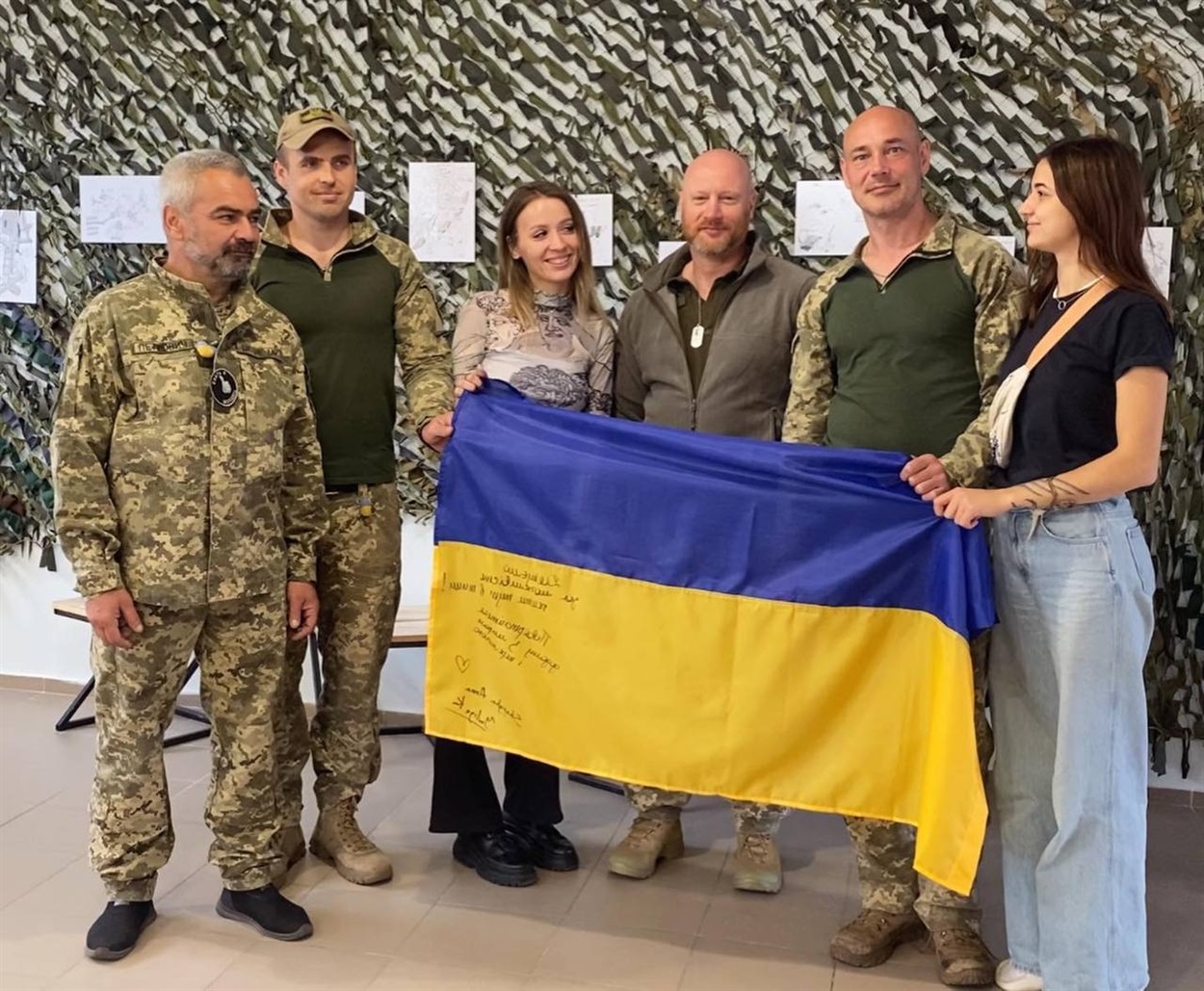 Юлія Кучеренко з військовими