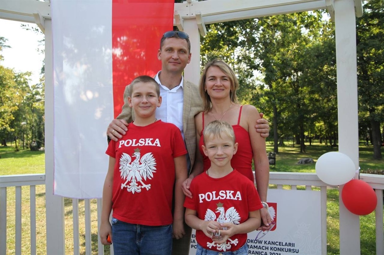 Марія з родиною минулого року в Ірпені
