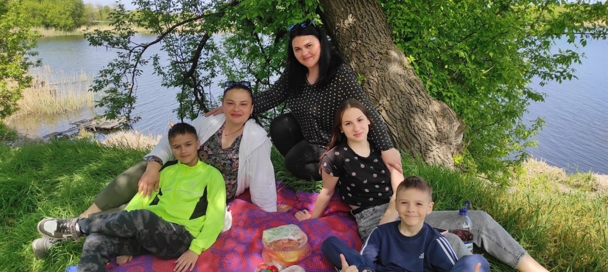 Наталія з рідними у Смілі
