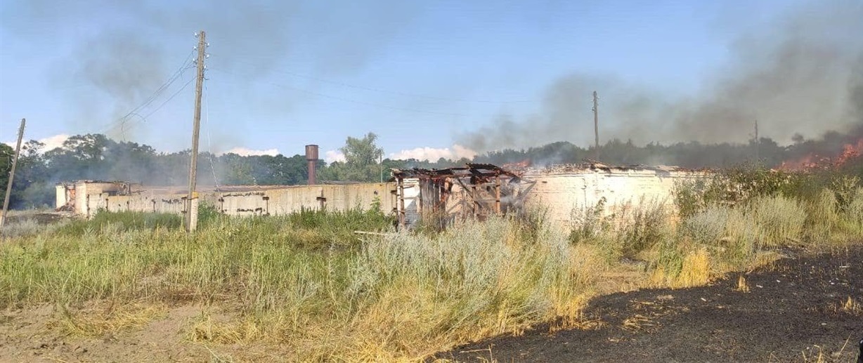 Пожежа приміщення, що належить сільськогосподарському підприємству