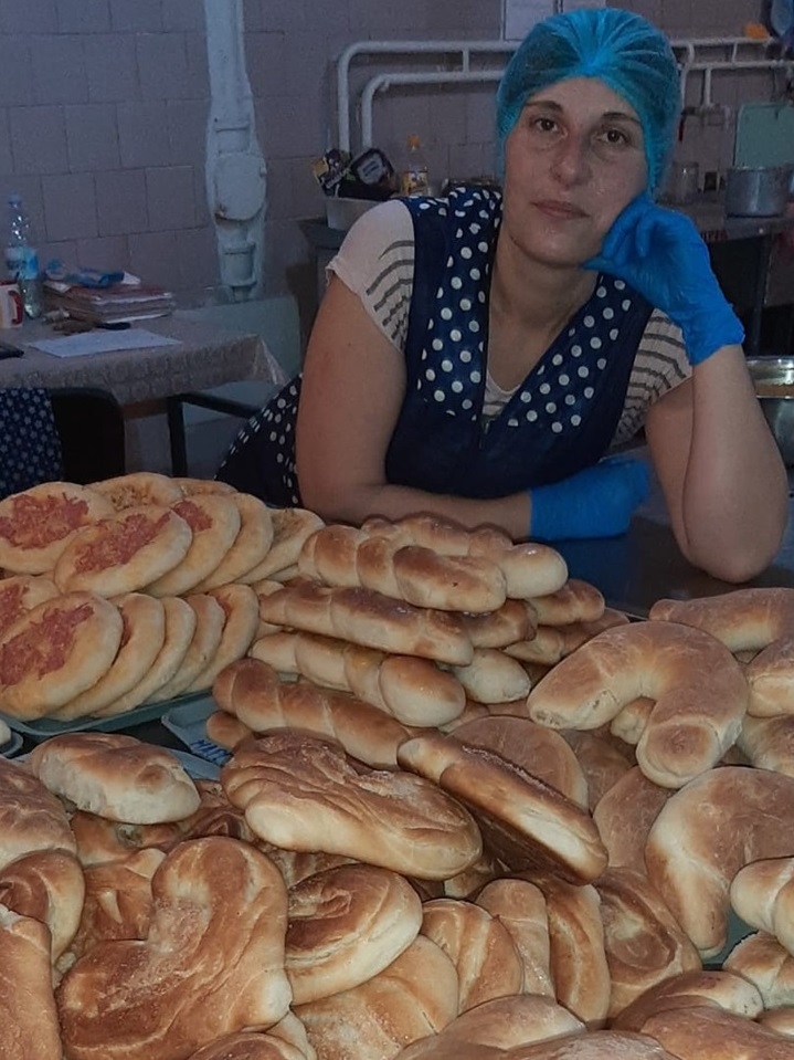 Тетяна на роботі в Бахмуті